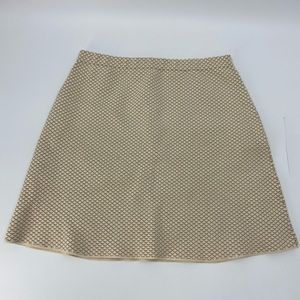 Theory A Line Sweater Mini Skirt Beige Cream Size Small